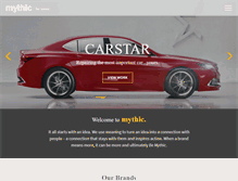 Tablet Screenshot of bemythic.com
